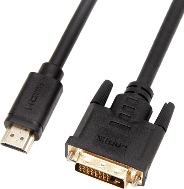 Кабель Unitek HDMI-DVI 2 м (C1271BK-2M) - зображення 1
