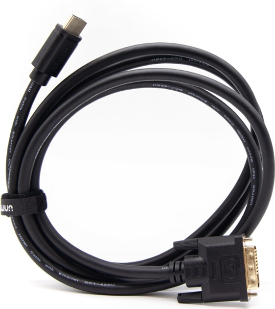 Kabel Unitek HDMI-DVI 2 m (C1271BK-2M) - obraz 2