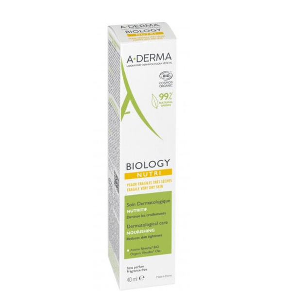 Krem do twarzy nawilżający A-Derma Biology Nourishing Care 40 ml (3282770146714) - obraz 1