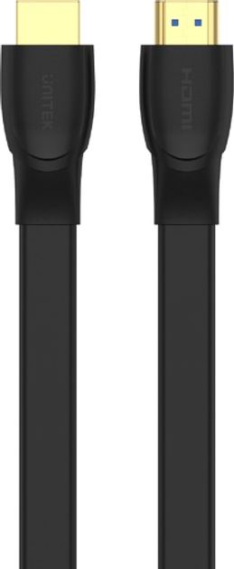 Kabel Unitek High Speed ​​HDMI 2.0 4K 60Hz płaski 1 m (C11063BK-1M) - obraz 4