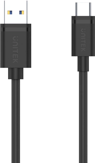 Кабель Unitek USB 3.1 type A - type C M-M 2 м Black (C14103BK-2M) - зображення 3