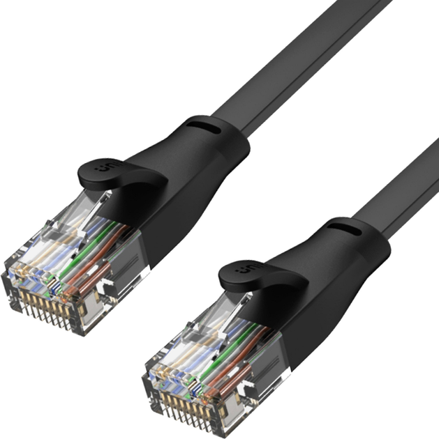 Patchcord Unitek Cat.6 UTP RJ-45 (8P8C) 0.3 m (C18113GBK) - obraz 1