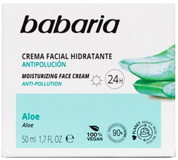 Крем для обличчя Babaria Aloe Vera Face Cream 50 мл (8410412026246) - зображення 1