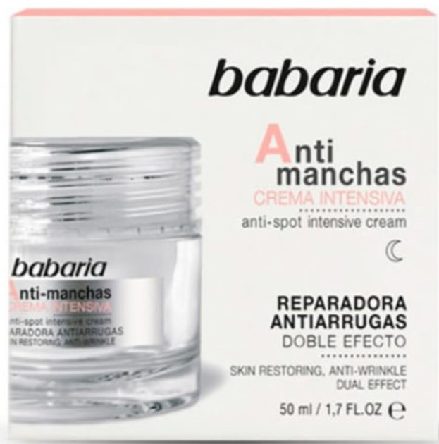 Krem do twarzy Babaria Anti-Dark Spot Intensive Cream 50 ml (8410412100144) - obraz 1