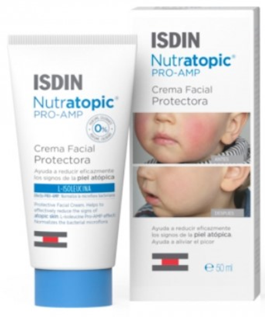 Krem do twarzy Isdin Nutratopic Pro Amp Face Cream Atopic Skin 50 ml (8470001547927) - obraz 1