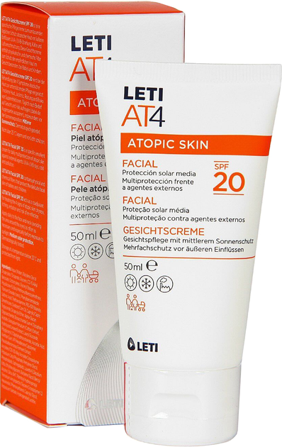 Крем для обличчя Leti At4 Facial Cream 50 мл (8431166180039) - зображення 1