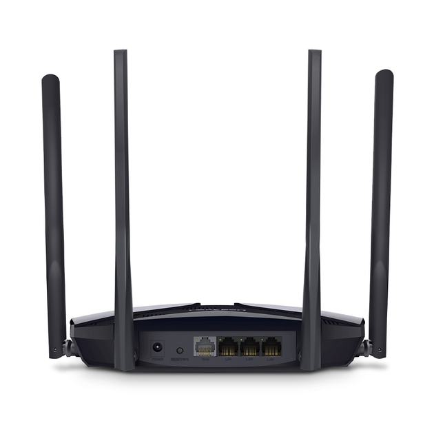 Маршрутизатор Wi-Fi Mercusys MR80X 3000Мбит/с Черный - Фото 2 Маршрутизатор Wi-Fi Mercusys MR80X 3000Мбит/с Черный - изображение 2