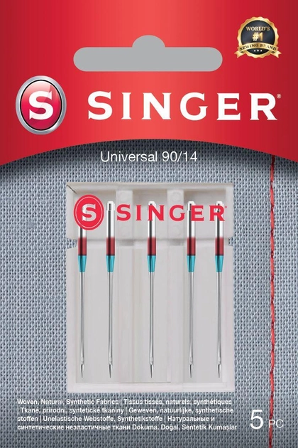 Голка для швейної машини Singer UNIVERSAL 90/14 5PK 5 шт. (7393033107383) - зображення 1