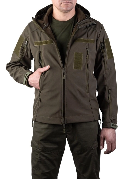 Тактична куртка SMILO soft shell XS olive - зображення 2