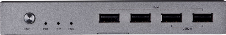 Комутатор Unitek HDMI 2.0 + USB Silver (4894160048301) - зображення 3