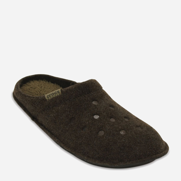 Чоловічі домашні капці із закритим носком Crocs Classic Slipper 203600-ESWT M8/W10 41-42 26 см Темно-коричневі (887350816600) - зображення 2