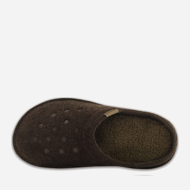 Kapcie domowe męskie Crocs Classic Slipper 203600-ESWT M8/W10 41-42 26 cm Ciemnobrązowe (887350816600) - obraz 4