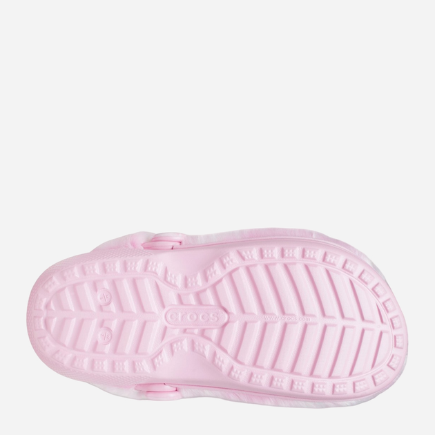 Chodaki damskie z futerkiem Crocs Classic Fur Sure 207303-BAWH W8 38-39 25 cm Różowe (191448822191) - obraz 5