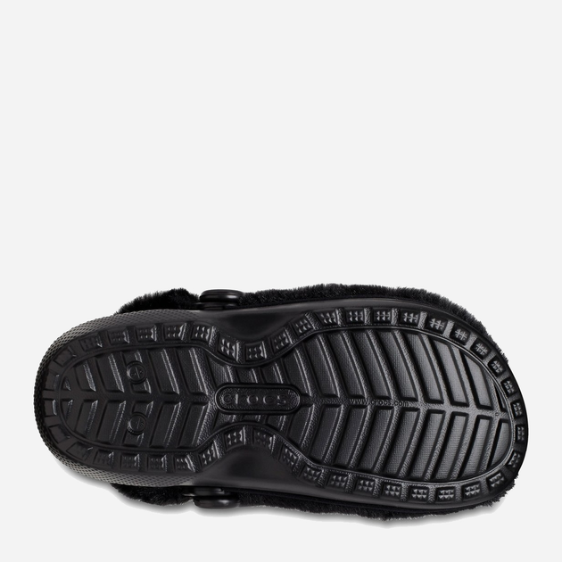 Жіночі крокси утеплені Crocs Classic Fur Sure 207303-BLK W6 36-37 22 см Чорні (191448821552) - зображення 5