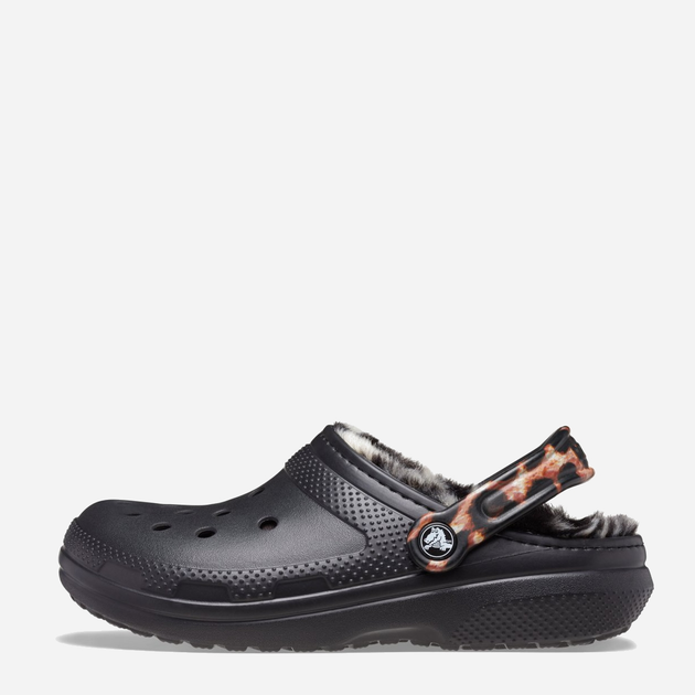Chodaki damskie ocieplane Crocs Classic Lined Animal Remix Clog 207842-BKMA W6 36-37 22 cm Czarne (191448996458) - obraz 6
