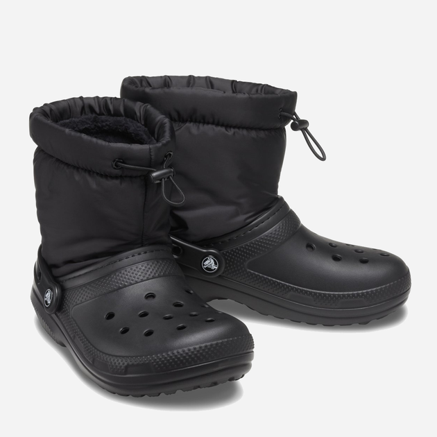 Śniegowce damskie wysokie Crocs Classic Lined Neo Puff Boot 206630-BKBK M4/W6 36-37 22 cm Czarne (191448591516) - obraz 3