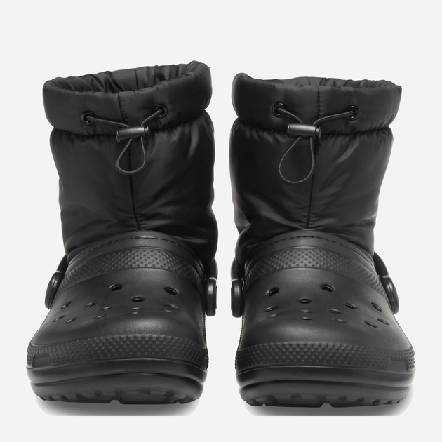 Жіночі дутики Crocs Classic Lined Neo Puff Boot 206630-BKBK M7/W9 39-40 25 см Чорні (191448591547) - зображення 4