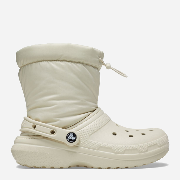 Śniegowce damskie wysokie Crocs Classic Lined Neo Puff Boot 206630-BONE M5/W7 37-38 23 cm Beżowe (196265163694) - obraz 1