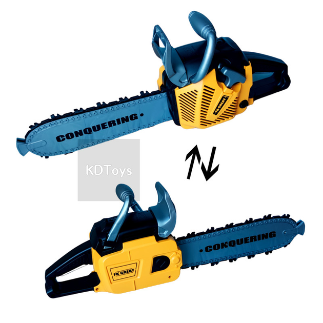Дитяча бензопила Power Tools на батарейках зі світлом та звуком Ланцюг ...