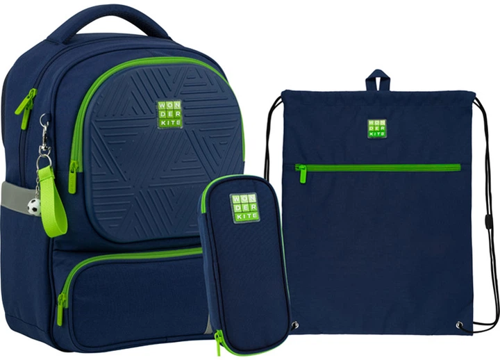Школьный набор Wonder Kite для мальчика 38x28x15 см 13.25 л темно