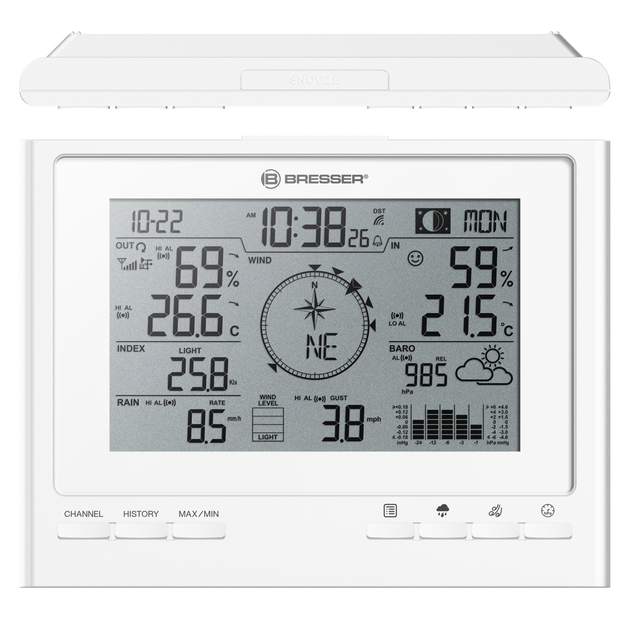 Метеостанція Bresser 7-in-1 Exclusive Line Weather Center Climate Scout (7003100GYE000) - изображение 3