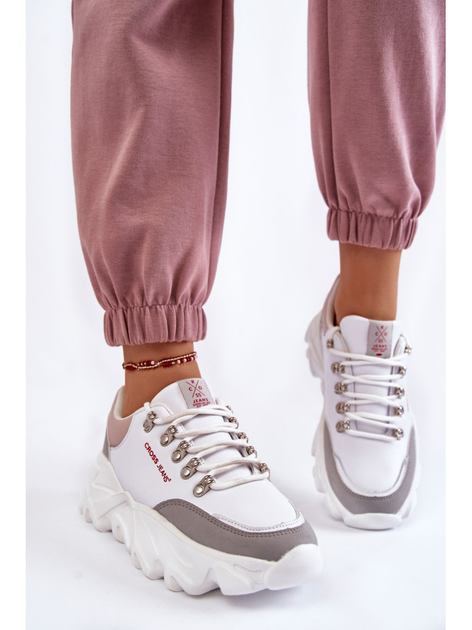 Sneakersy damskie Cross Jeans KK2R4071C 39 Białe (8697319352467) - obraz 3
