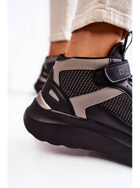 Sneakersy damskie na platformie Big Star KK274403 36 Czarne - obraz 8