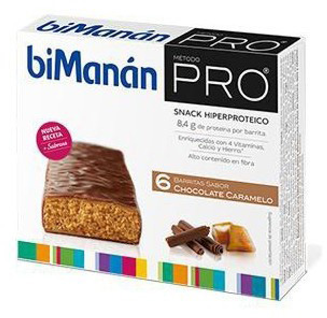 Протеїнові батончики Bimanan Pro Шоколадні батончики 6 шт (8470001554444) - зображення 1