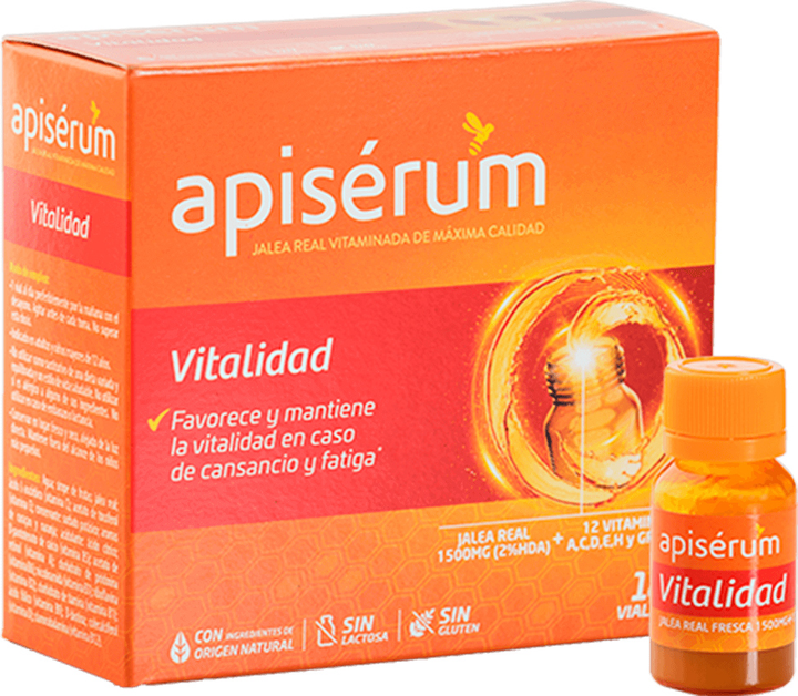 Suplement diety na odporność Apisérum Apiserum Vitality 18 Vials (8470001897275) - obraz 1
