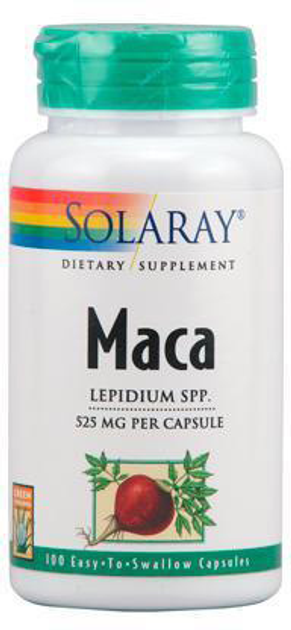 Біологічно активна добавка Solaray Maca 525 мг 100 капсул (76280760125) - зображення 1