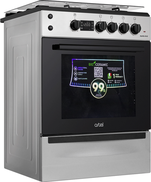 Комбінована плита ARTEL Apetito 04-E Grey – фото, відгуки ...