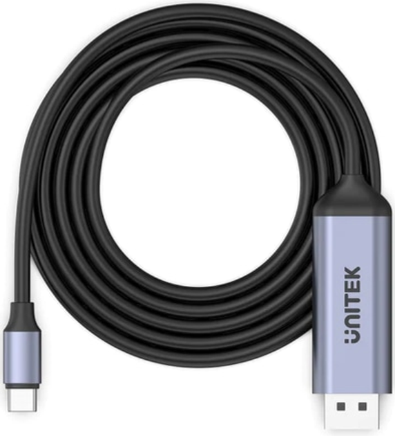 Adapter Unitek Kabel USB-C do DP 1.4 8K@60Hz 1.8 m (4894160048264) - obraz 1