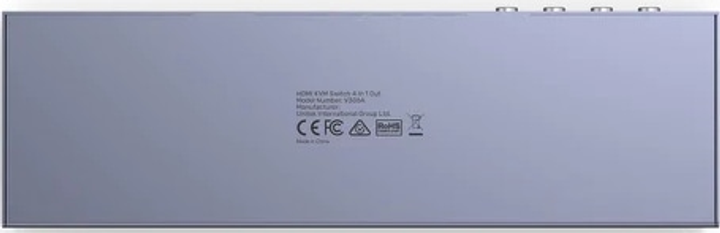 KVM-перемикач Unitek 4K HDMI 2.0 4 входа 1 вихід + USB (4894160048318) - зображення 3