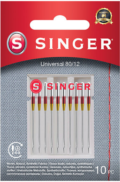 Голка для швейної машини Singer UNIVERSAL 80/12 10PK 10 шт. (7393033107376) - зображення 1