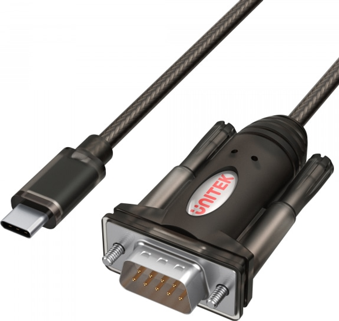 Adapter Unitek USB-C 1X RS-232 (Y-1105K) - obraz 1