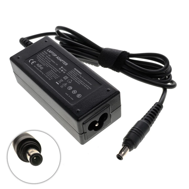 Адаптер живлення для монітора Samsung — 19V 2.1A (40W), штекер 5.5×3.0 мм + PIN, чорний, без кабелю - Фото 3 Адаптер живлення для монітора Samsung — 19V 2.1A (40W), штекер 5.5×3.0 мм + PIN, чорний, без кабелю - зображення 3