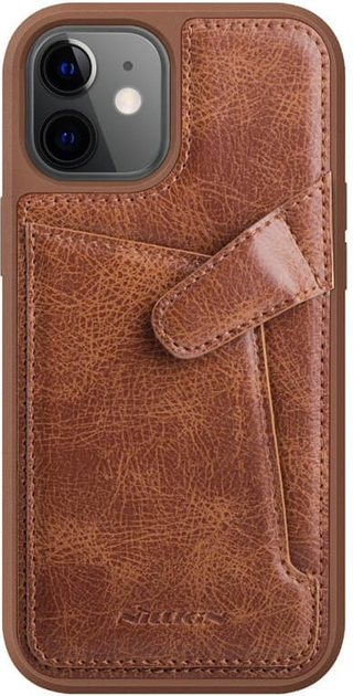 Чoхол Nillkin Aoge Leather для Apple iPhone 12 Mini Brown (NN-ALC-IP12M/BE) - зображення 1