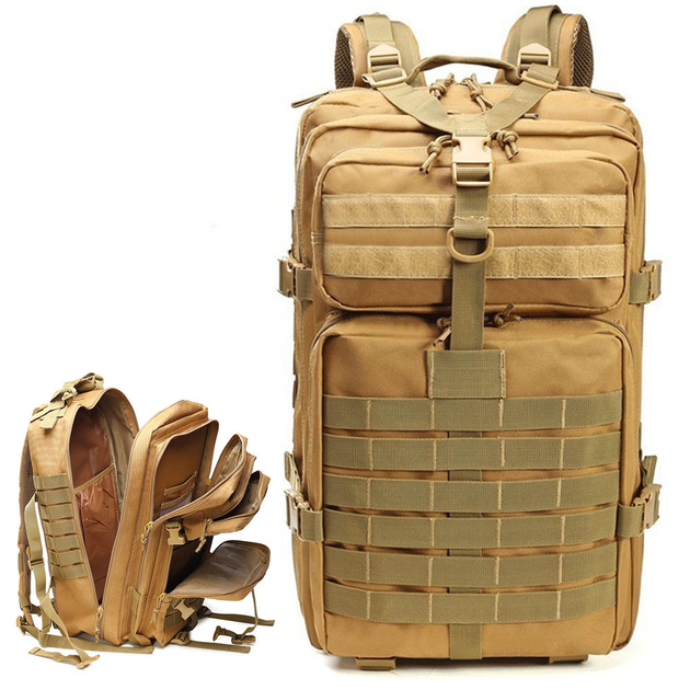 Тактический рюкзак 45л (52х28х25см) ZE-002, Песочный - изображение 1