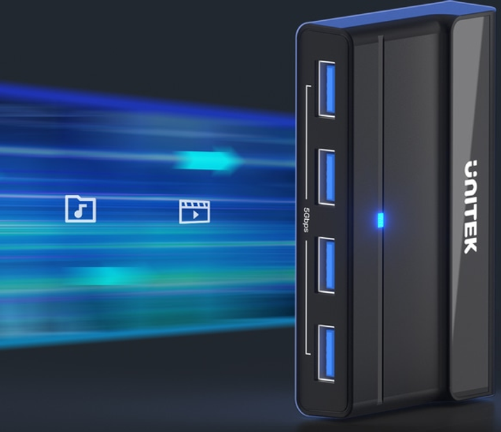 KVM-перемикач Unitek 4x USB-A 5 Гбіт/с активний (4894160048448) - зображення 8
