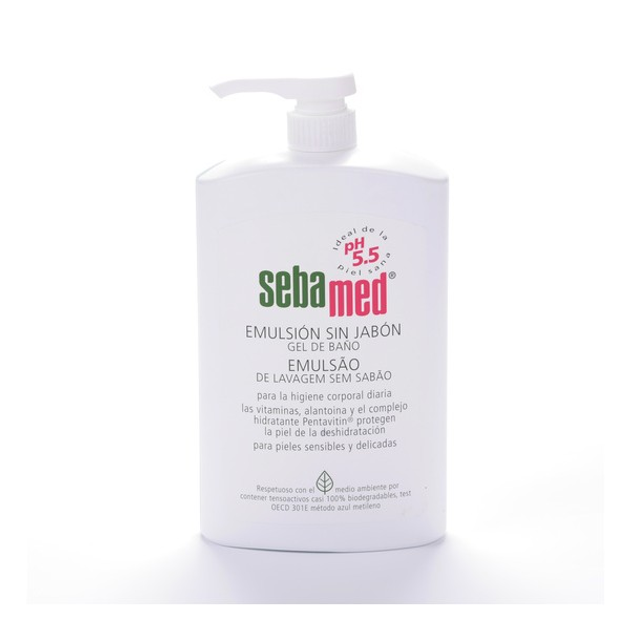 Гель для миття обличчя та тіла Sebamed Soap-Free Emulsion 500 мл (4103040112118) - зображення 1