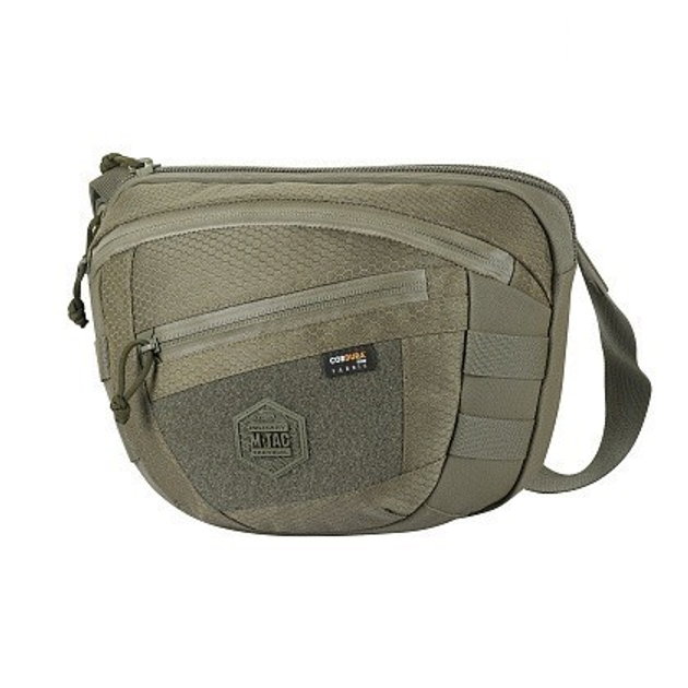 Сумка тактична через плече M-TAC Sphaera Hex Hardsling Bag Large з липучкою Elite Ranger Green для пістолета - зображення 1