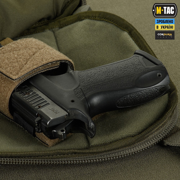 Сумка тактическая через плечо на грудь M-TAC Sphaera Hardsling Bag Large Elite Ranger Green для пистолета (сумка на пояс) - изображение 2