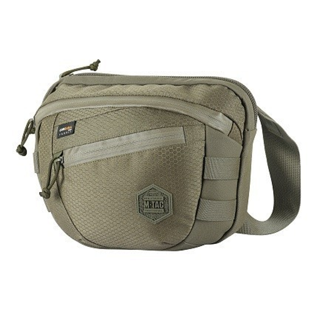 Сумка тактическая через плечо на грудь M-TAC Sphaera Hex Hardsling Bag Large Elite Ranger Green для пистолета (сумка на пояс) - изображение 1