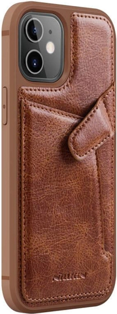 Etui Nillkin Aoge do Apple iPhone 12 Mini brązowe (NN-ALC-IP12M/BE) - obraz 3