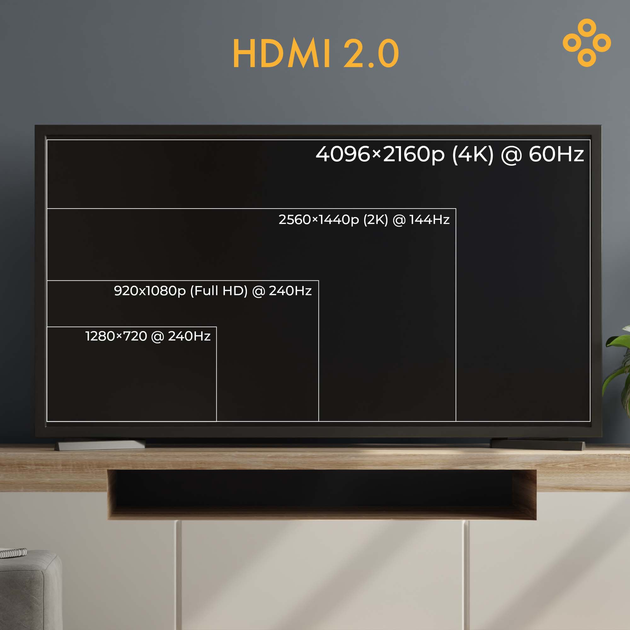 Кабель Claroc HDMI - HDMI 2.0 AOC 4K 60 Hz 100 м (FEN-HDMI-20-100M) - зображення 5