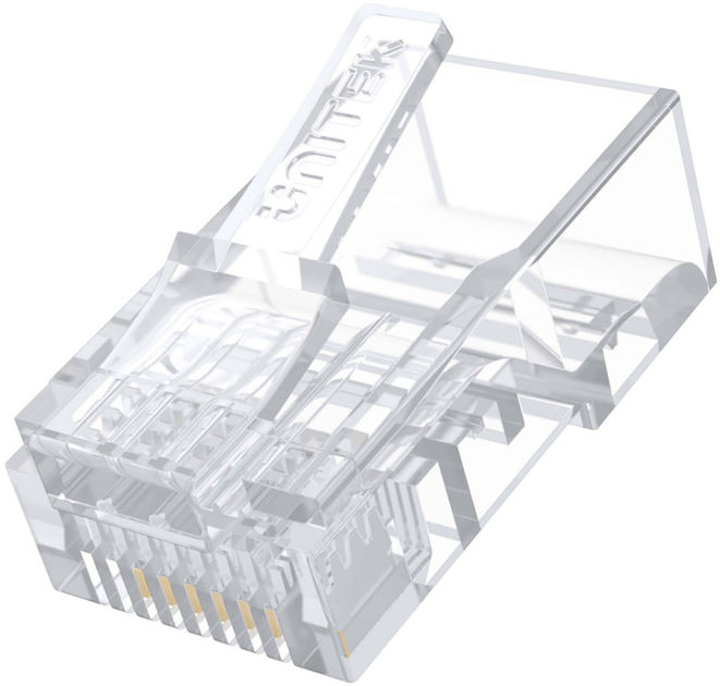 Złącze Unitek RJ-45 Cat 6 100 szt. Przezroczyste (Y-OT19TP) - obraz 1