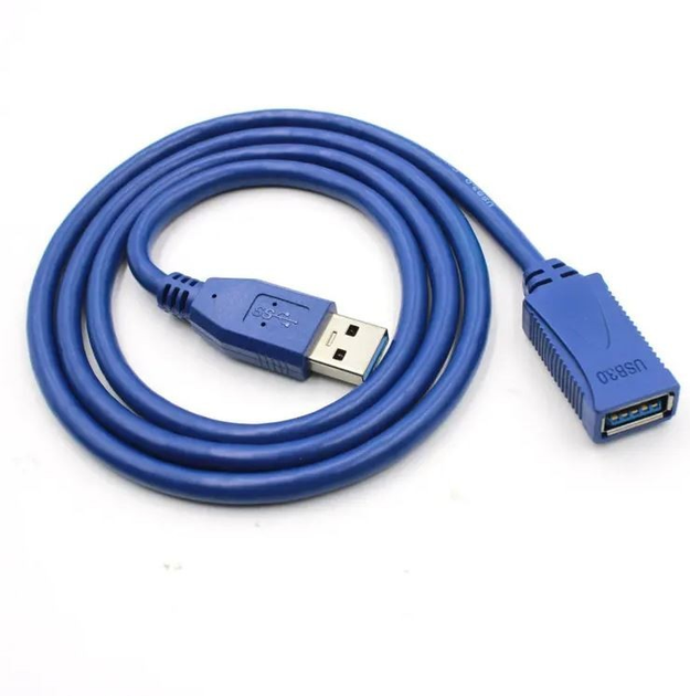 Кабель удлинитель USB 3.0 - 1м AM/AF синий – фото, отзывы ...