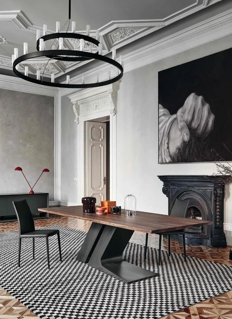 Дизайнерский Кухонный обеденный стол из натурального дерева Loft Design 240x80x75h Серый / Дерево ATL200 - Фото 4 Дизайнерский Кухонный обеденный стол из натурального дерева Loft Design 240x80x75h Серый / Дерево ATL200 - изображение 4