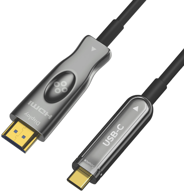 Кабель Claroc USB-C - HDMI 4K 60 Hz 10 м (CLAROC-USBC-HDMI-10M) - зображення 1