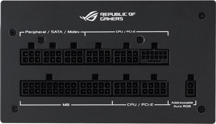 Блок живлення Asus ROG STRIX PCIE5 1200W Gold Aura Edition (90YE00P0-B0NA00) - зображення 8
